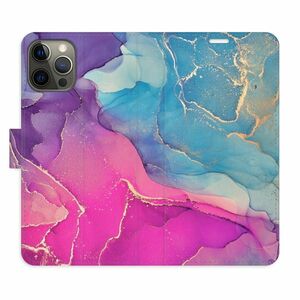 Flipové pouzdro iSaprio - Colour Marble 02 - iPhone 12/12 Pro obraz