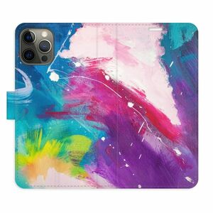 Flipové pouzdro iSaprio - Abstract Paint 05 - iPhone 12/12 Pro obraz