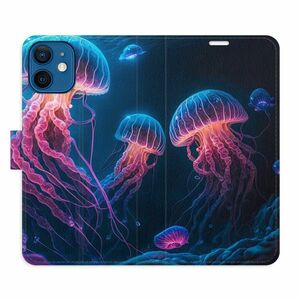 Flipové pouzdro iSaprio - Jellyfish - iPhone 12 mini obraz