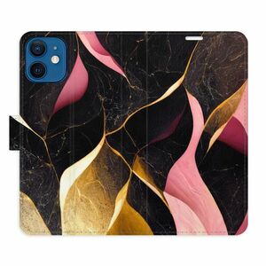 Flipové pouzdro iSaprio - Gold Pink Marble 02 - iPhone 12 mini obraz