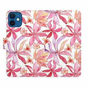 Flipové pouzdro iSaprio - Flower Pattern 10 - iPhone 12 mini obraz