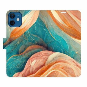 Flipové pouzdro iSaprio - Blue and Orange - iPhone 12 mini obraz
