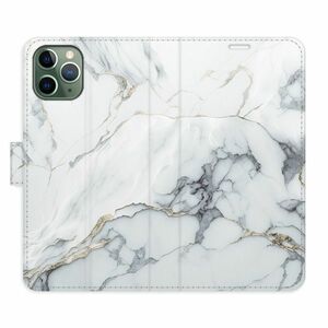 Flipové pouzdro iSaprio - SilverMarble 15 - iPhone 11 Pro obraz