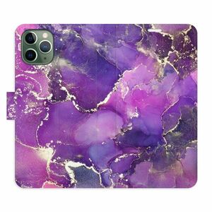 Flipové pouzdro iSaprio - Purple Marble - iPhone 11 Pro obraz