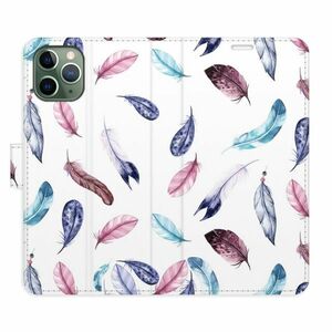 Flipové pouzdro iSaprio - Colorful Feathers - iPhone 11 Pro obraz