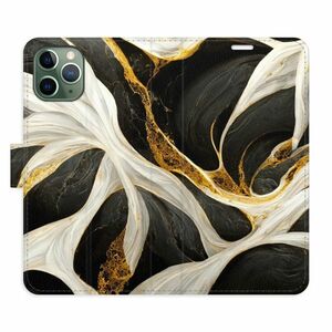Flipové pouzdro iSaprio - BlackGold Marble - iPhone 11 Pro obraz