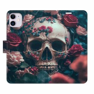 Flipové pouzdro iSaprio - Skull in Roses 02 - iPhone 11 obraz