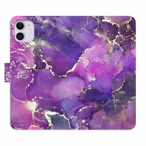 Flipové pouzdro iSaprio - Purple Marble - iPhone 11 obraz