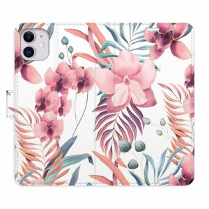 Flipové pouzdro iSaprio - Pink Flowers 02 - iPhone 11 obraz
