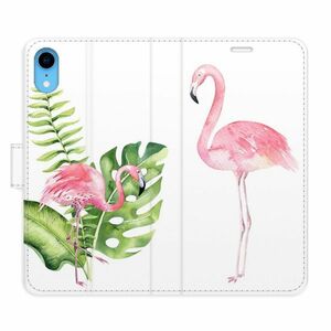 Flipové pouzdro iSaprio - Flamingos - iPhone XR obraz