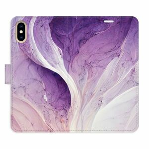 Flipové pouzdro iSaprio - Purple Paint - iPhone X/XS obraz