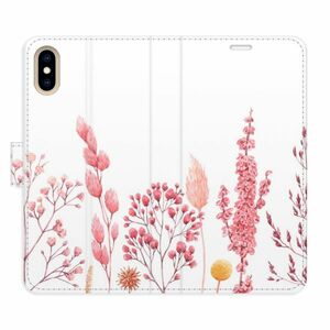 Flipové pouzdro iSaprio - Pink Flowers 03 - iPhone X/XS obraz