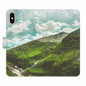 Flipové pouzdro iSaprio - Mountain Valley - iPhone X/XS obraz