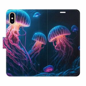Flipové pouzdro iSaprio - Jellyfish - iPhone X/XS obraz