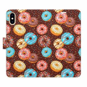 Flipové pouzdro iSaprio - Donuts Pattern - iPhone X/XS obraz