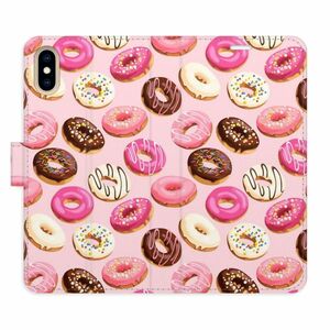 Flipové pouzdro iSaprio - Donuts Pattern 03 - iPhone X/XS obraz