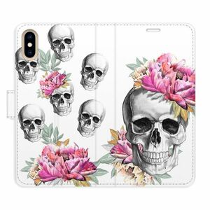 Flipové pouzdro iSaprio - Crazy Skull - iPhone X/XS obraz