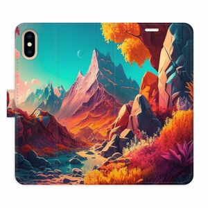 Flipové pouzdro iSaprio - Colorful Mountains - iPhone X/XS obraz