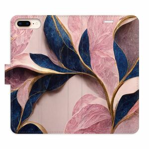 Flipové pouzdro iSaprio - Pink Leaves - iPhone 7 Plus obraz