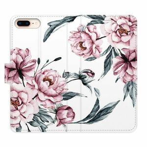 Flipové pouzdro iSaprio - Pink Flowers - iPhone 7 Plus obraz
