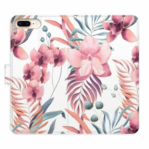 Flipové pouzdro iSaprio - Pink Flowers 02 - iPhone 7 Plus obraz
