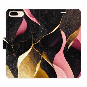 Flipové pouzdro iSaprio - Gold Pink Marble 02 - iPhone 7 Plus obraz