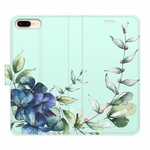 Flipové pouzdro iSaprio - Blue Flowers - iPhone 7 Plus obraz