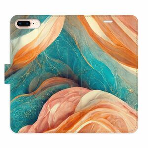 Flipové pouzdro iSaprio - Blue and Orange - iPhone 7 Plus obraz