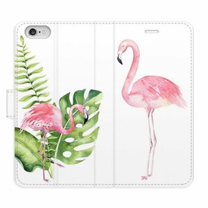 Flipové pouzdro iSaprio - Flamingos - iPhone 6/6S obraz