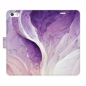 Flipové pouzdro iSaprio - Purple Paint - iPhone 5/5S/SE obraz