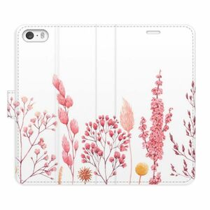 Flipové pouzdro iSaprio - Pink Flowers 03 - iPhone 5/5S/SE obraz