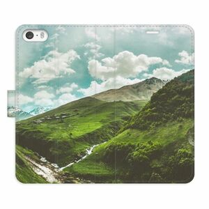 Flipové pouzdro iSaprio - Mountain Valley - iPhone 5/5S/SE obraz
