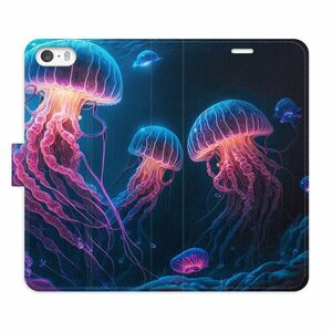 Flipové pouzdro iSaprio - Jellyfish - iPhone 5/5S/SE obraz