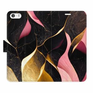 Flipové pouzdro iSaprio - Gold Pink Marble 02 - iPhone 5/5S/SE obraz