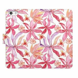 Flipové pouzdro iSaprio - Flower Pattern 10 - iPhone 5/5S/SE obraz