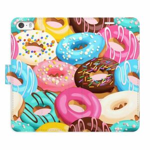 Flipové pouzdro iSaprio - Donuts Pattern 02 - iPhone 5/5S/SE obraz
