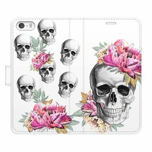 Flipové pouzdro iSaprio - Crazy Skull - iPhone 5/5S/SE obraz