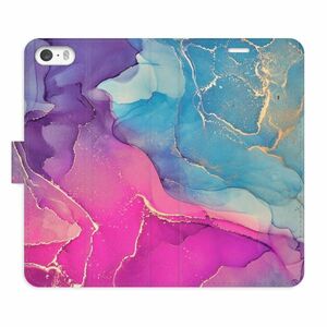 Flipové pouzdro iSaprio - Colour Marble 02 - iPhone 5/5S/SE obraz