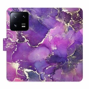 Flipové pouzdro iSaprio - Purple Marble - Xiaomi 13 Pro obraz