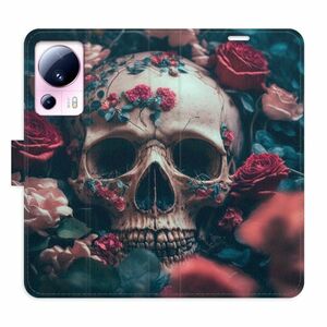 Flipové pouzdro iSaprio - Skull in Roses 02 - Xiaomi 13 Lite obraz