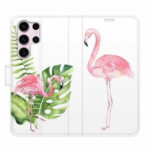Flipové pouzdro iSaprio - Flamingos - Samsung Galaxy S23 Ultra obraz
