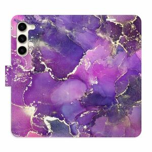 Flipové pouzdro iSaprio - Purple Marble - Samsung Galaxy S23+ 5G obraz