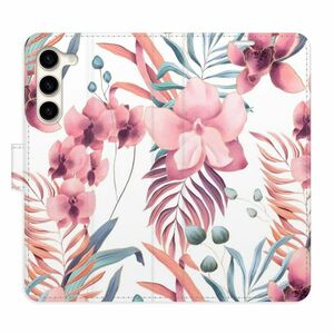 Flipové pouzdro iSaprio - Pink Flowers 02 - Samsung Galaxy S23+ 5G obraz