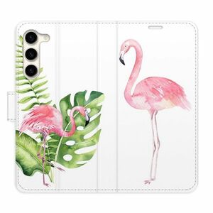 Flipové pouzdro iSaprio - Flamingos - Samsung Galaxy S23+ 5G obraz