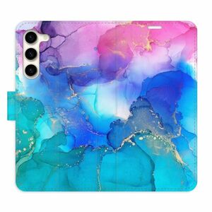 Flipové pouzdro iSaprio - BluePink Paint - Samsung Galaxy S23+ 5G obraz