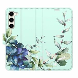 Flipové pouzdro iSaprio - Blue Flowers - Samsung Galaxy S23+ 5G obraz