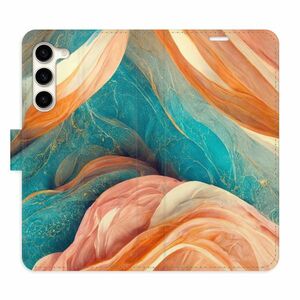 Flipové pouzdro iSaprio - Blue and Orange - Samsung Galaxy S23+ 5G obraz
