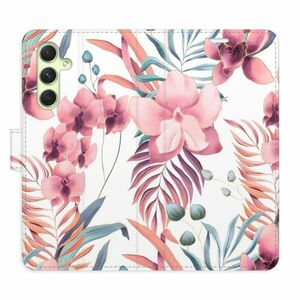 Flipové pouzdro iSaprio - Pink Flowers 02 - Samsung Galaxy A54 5G obraz