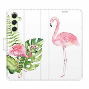 Flipové pouzdro iSaprio - Flamingos - Samsung Galaxy A54 5G obraz