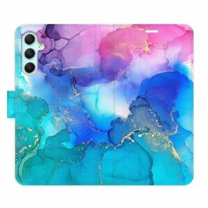 Flipové pouzdro iSaprio - BluePink Paint - Samsung Galaxy A34 5G obraz